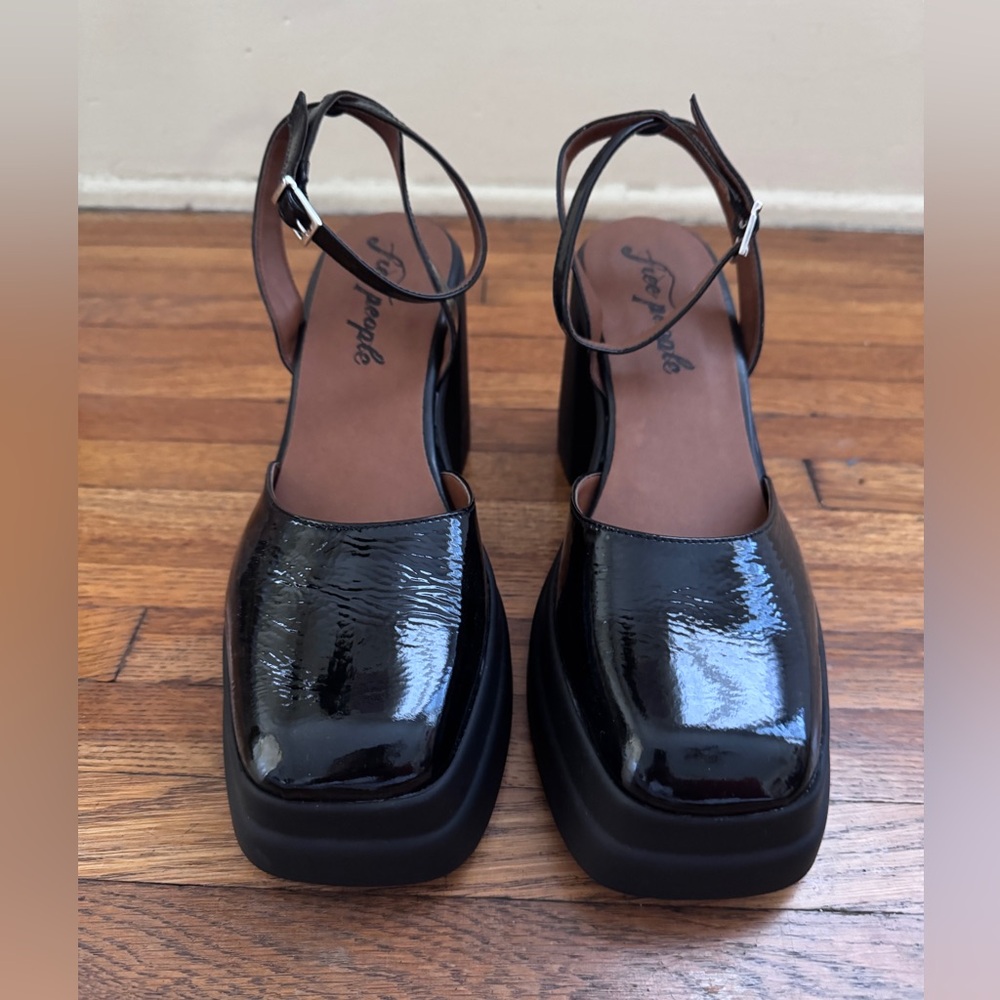 Free People Double Stack Platform Mary Janes - Picture 2 of 7